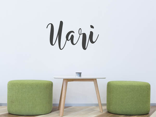 Wandtattoo Uari in Handschrift