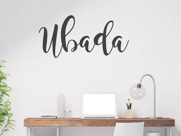 Wandtattoo Ubada in Handschrift
