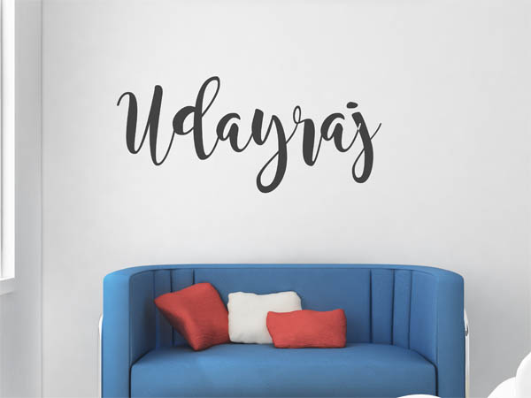 Wandtattoo Udayraj in Handschrift