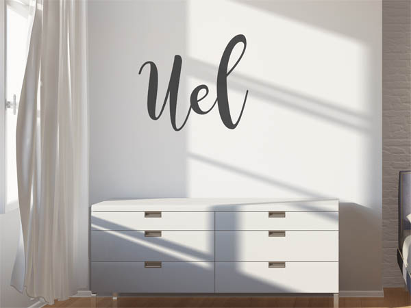 Wandtattoo Uel in Handschrift
