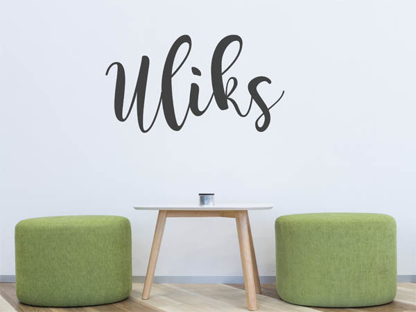Wandtattoo Uliks in Handschrift