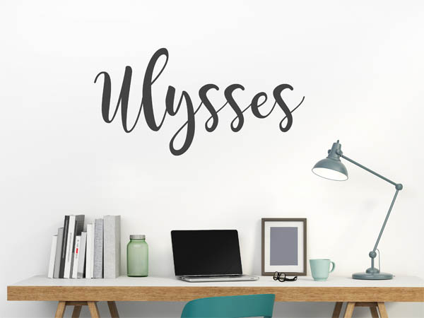 Wandtattoo Ulysses in Handschrift