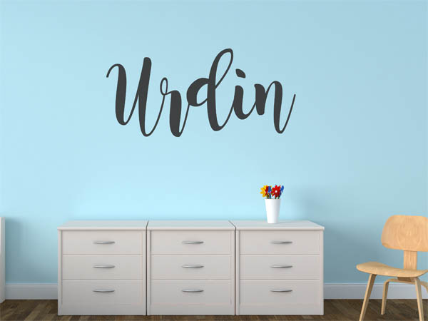 Wandtattoo Urdin in Handschrift