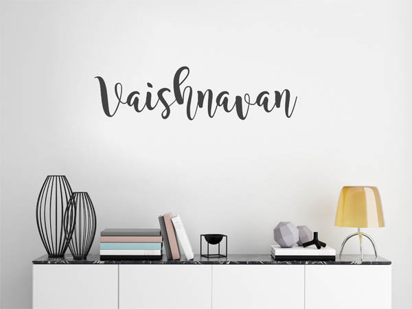 Wandtattoo Vaishnavan in Handschrift