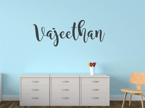 Wandtattoo Vajeethan in Handschrift