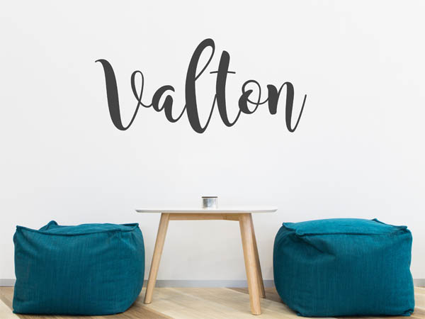 Wandtattoo Valton in Handschrift