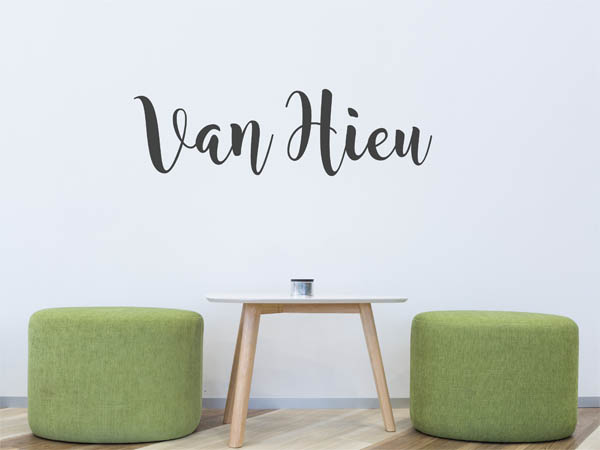 Wandtattoo Van Hieu in Handschrift