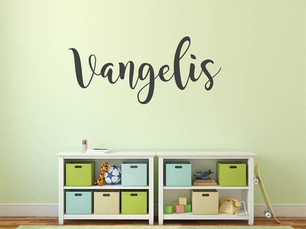 Wandtattoo Vangelis in Handschrift