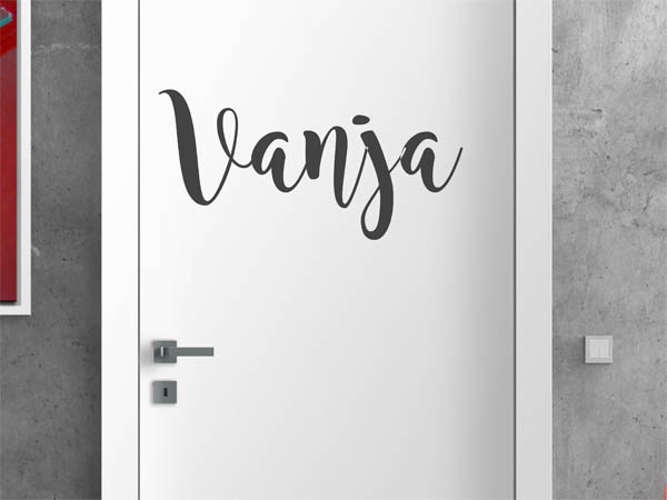 Wandtattoo Vanja in Handschrift