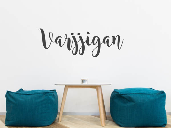 Wandtattoo Varjjigan in Handschrift