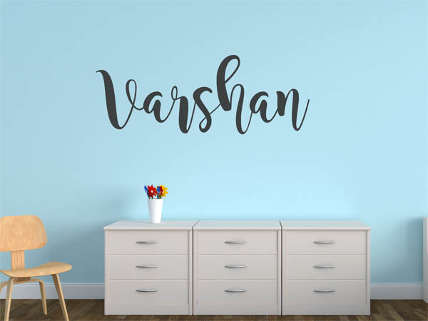 Wandtattoo Varshan in Handschrift