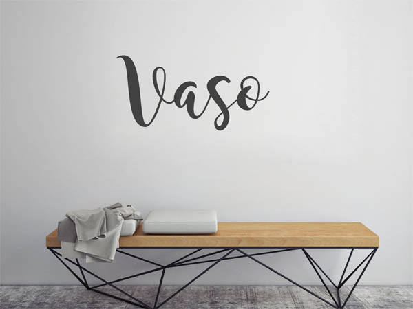 Wandtattoo Vaso in Handschrift