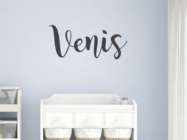 Wandtattoo Venis in Handschrift