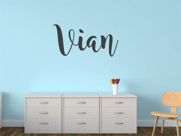 Wandtattoo Vian in Handschrift