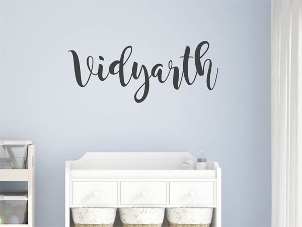 Wandtattoo Vidyarth in Handschrift