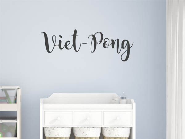 Wandtattoo Viet-Pong in Handschrift