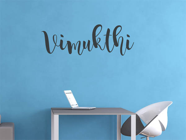 Wandtattoo Vimukthi in Handschrift