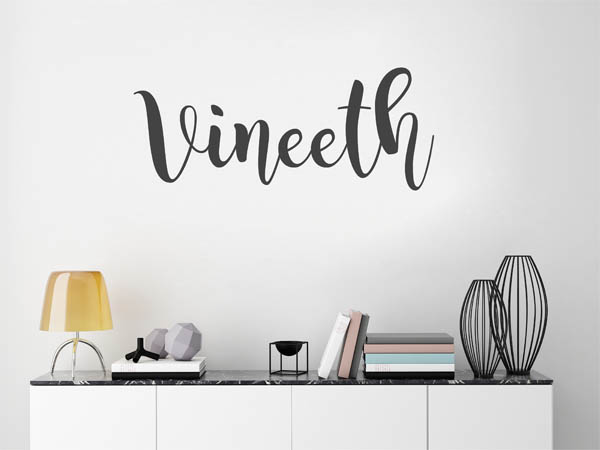 Wandtattoo Vineeth in Handschrift