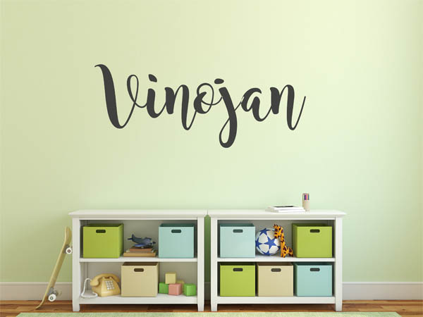 Wandtattoo Vinojan in Handschrift