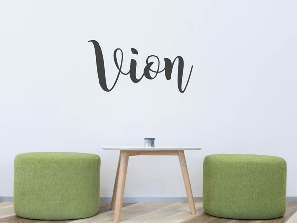 Wandtattoo Vion in Handschrift