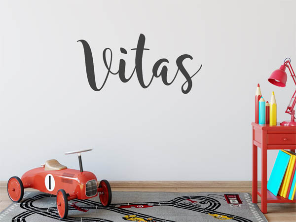 Wandtattoo Vitas in Handschrift