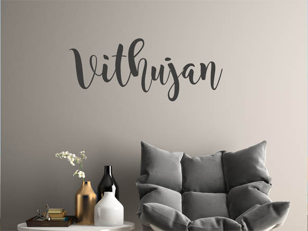 Wandtattoo Vithujan in Handschrift
