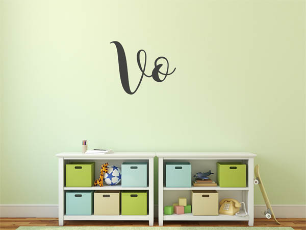Wandtattoo Vo in Handschrift