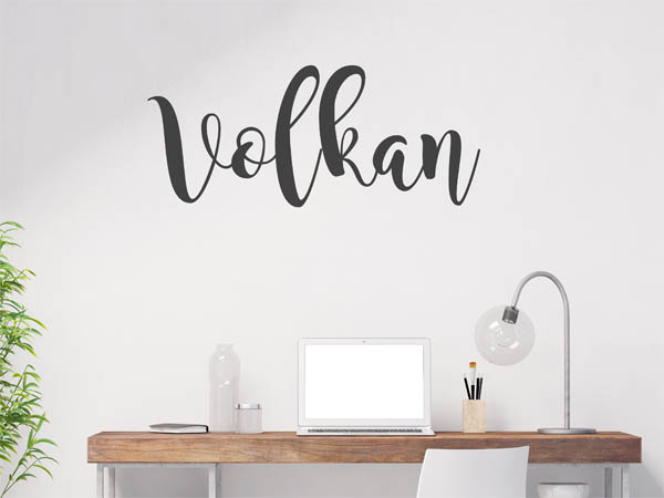 Wandtattoo Volkan in Handschrift