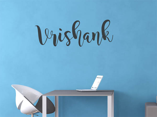 Wandtattoo Vrishank in Handschrift