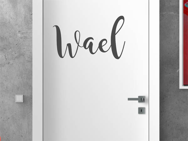 Wandtattoo Wael in Handschrift