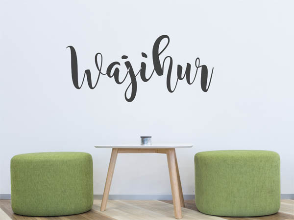 Wandtattoo Wajihur in Handschrift