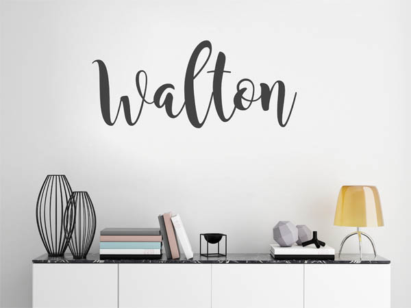 Wandtattoo Walton in Handschrift