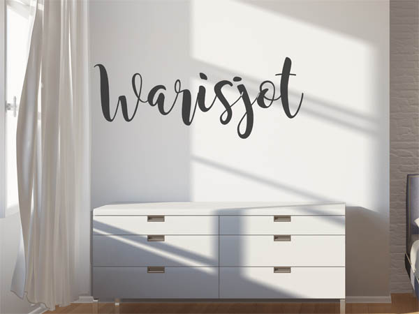 Wandtattoo Warisjot in Handschrift