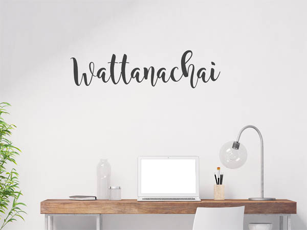 Wandtattoo Wattanachai in Handschrift