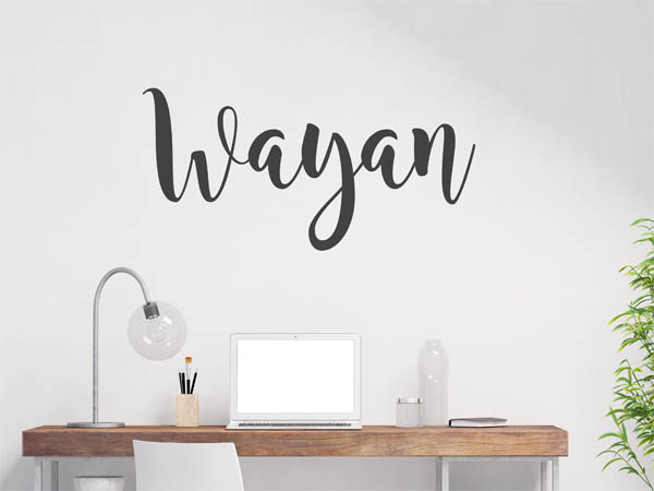 Wandtattoo Wayan in Handschrift