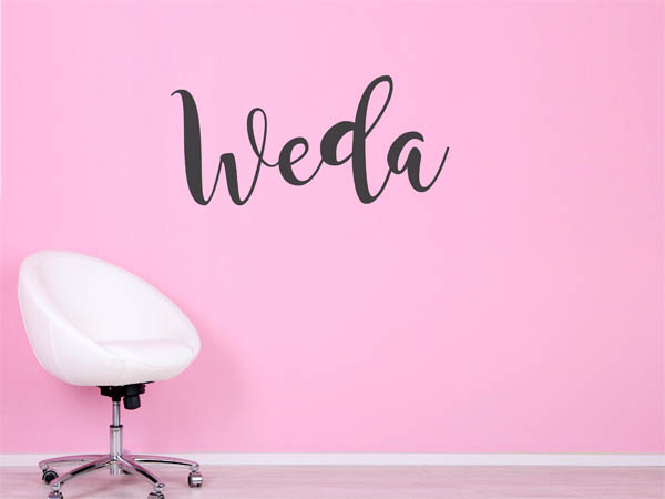 Wandtattoo Weda in Handschrift