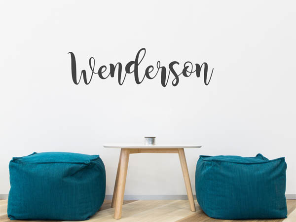 Wandtattoo Wenderson in Handschrift