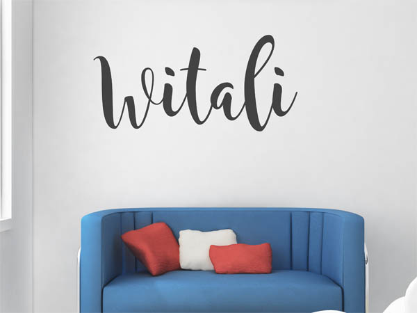 Wandtattoo Witali in Handschrift