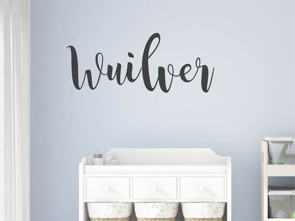 Wandtattoo Wuilver in Handschrift