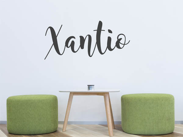 Wandtattoo Xantio in Handschrift