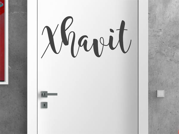 Wandtattoo Xhavit in Handschrift