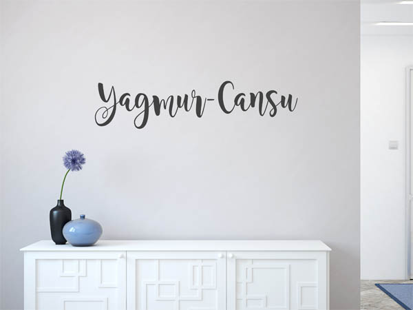 Wandtattoo Yagmur-Cansu in Handschrift