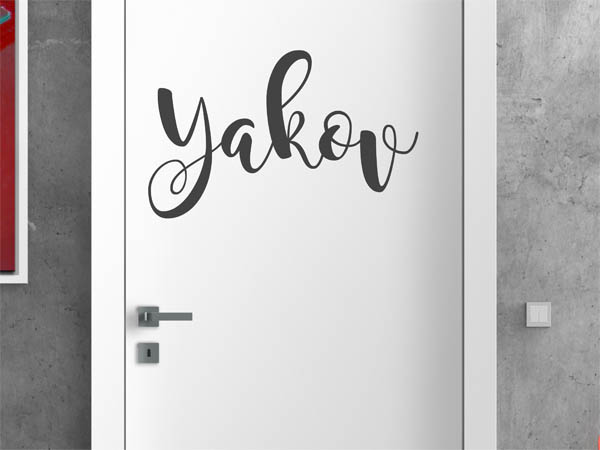 Wandtattoo Yakov in Handschrift
