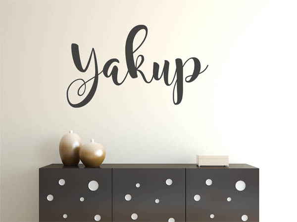 Wandtattoo Yakup in Handschrift