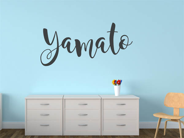Wandtattoo Yamato in Handschrift