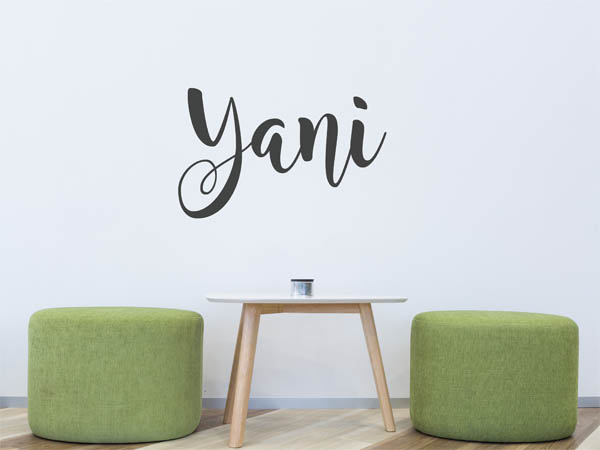 Wandtattoo Yani in Handschrift