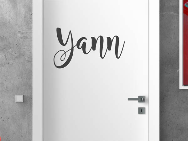 Wandtattoo Yann in Handschrift