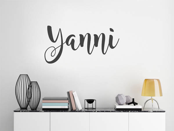Wandtattoo Yanni in Handschrift