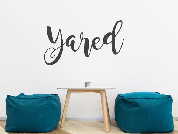 Wandtattoo Yared in Handschrift