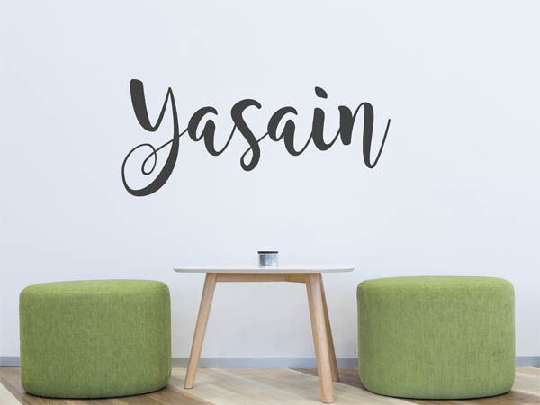 Wandtattoo Yasain in Handschrift